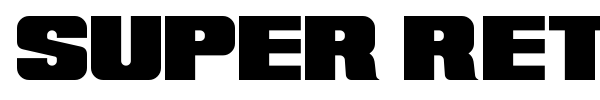 Super Retro M54 font preview